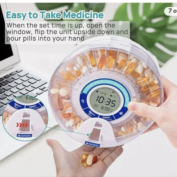 Smart Automatic Pill Dispenser 28 Day Bluetooth New in Box - Picture 5 of 7